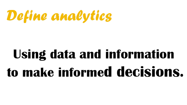 Define analytics