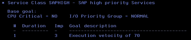 Service Classes for SAP workload1